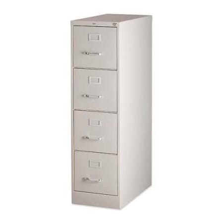 Sp Richards Lorell® 4-Drawer Heavy Duty Vertical File Cabinet, 15"W x 26-1/2"D x 52"H, Putty LLR60193